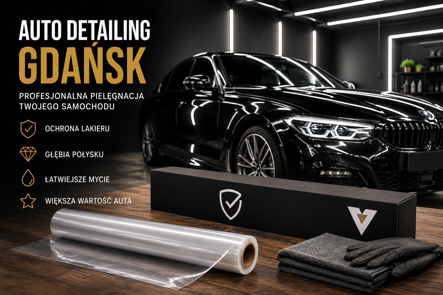 Profesjonalny auto detailing samochodu w Gdańsku